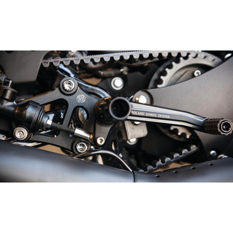 for Sportsters Rearset Controls Black Ops