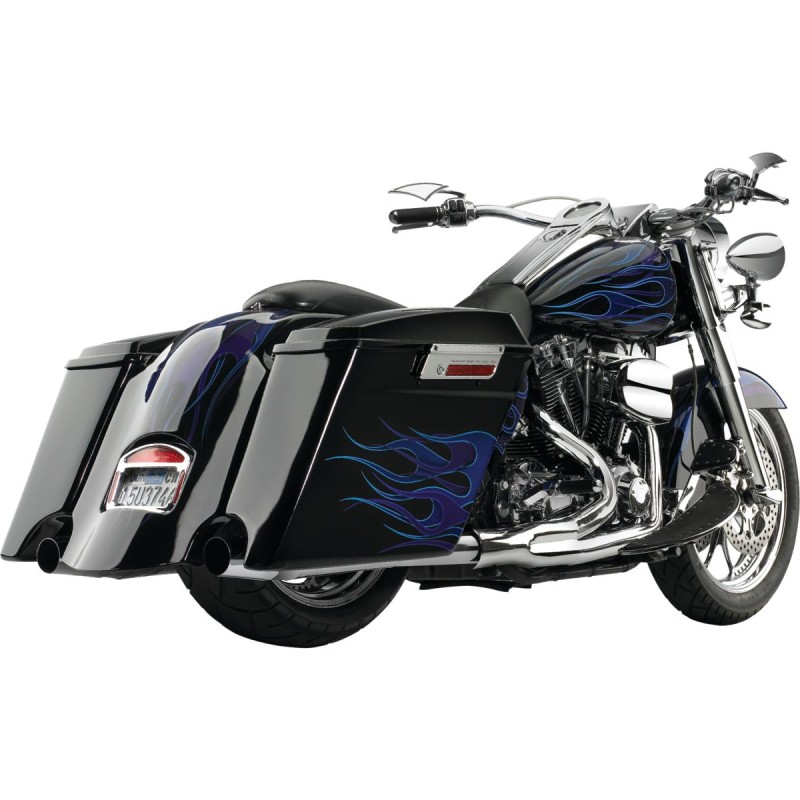 Extended Saddlebag With exhaust cutout White Rear Right