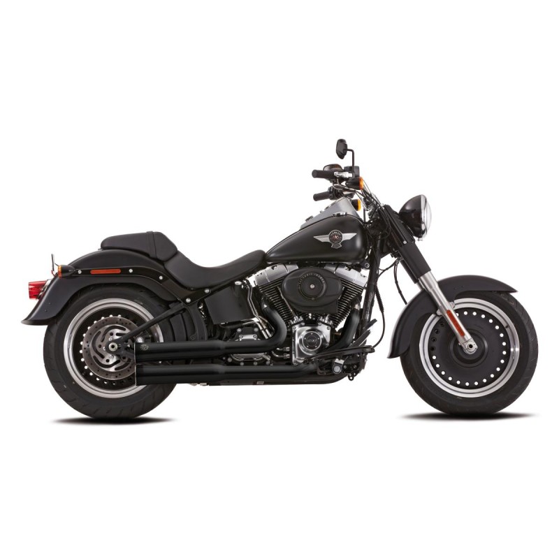 Double Groove 2 in 2 Exhaust System Black Satin