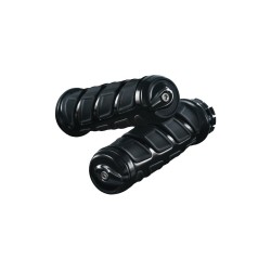 Kinetic Grips Gloss Black 7/8" Throttle By Wire Throttle Cables
