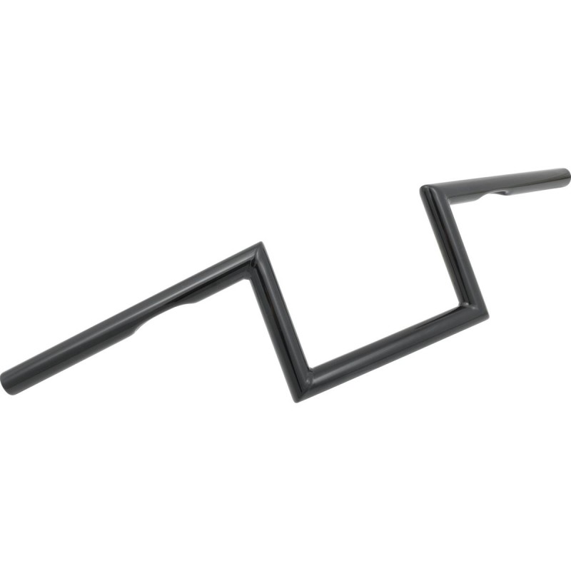 60s Wide Style 6 Handlebar Black Powder Coated 1"