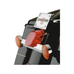 Laydown Taillight Lens 73-98, 99 Softail, red black out style lens