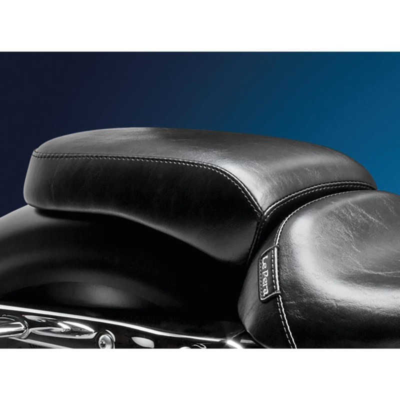 Bare Bones Gel Pillion Pad Smooth Black Vinyl