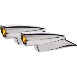 Mini Hot Spot Turn Signal Chrome Amber