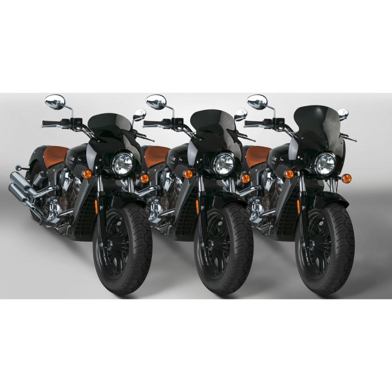 Wave QR® Quick Release Windshield Height: 10,5", Width: 21,5" Dark Smoke