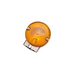 Late Touring Model Rear Turn Signal Chrome Amber Dual Filament
