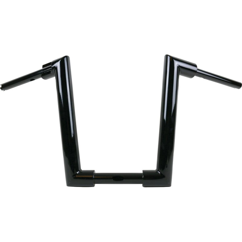 2" Str8UP Road King Special Handlebars Tall (380mm) Black Powder Coated Cable operated Throttle By Wire