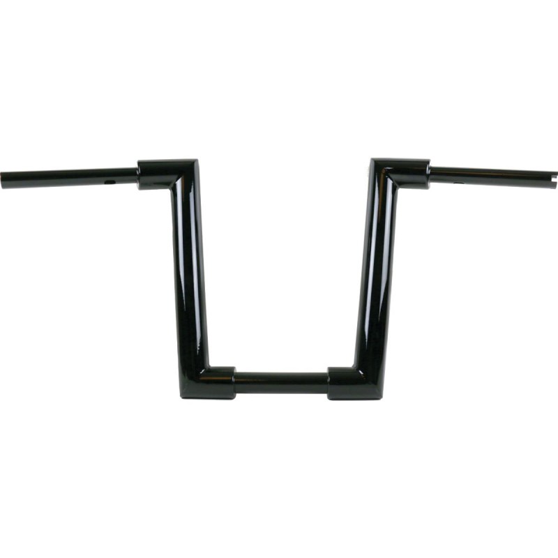 2" Str8UP Road King Special Handlebars Tall (380mm) Black Powder Coated Cable operated Throttle By Wire