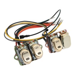 CCE, Rocker Switch Kit, Fairing- Handle Bar, Spot/Cruise/Acc, Gold Rocker Switch Kit