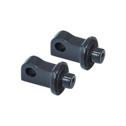 Splined Peg Adapters Gloss Black Gloss