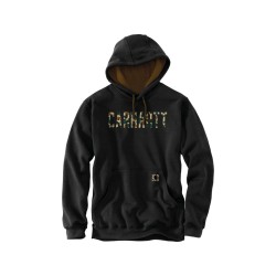 Loose Fit Midweight Camo Logo Graphic Sweatshirt