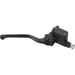 Grimeca Brake Master Cylinder Kit For 1" Handlebars Black Anodized 14 mm Dual Disc