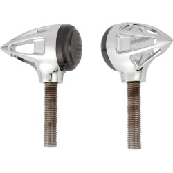 Teardrop Turn Signal Amber LED´s Chrom, Smoke