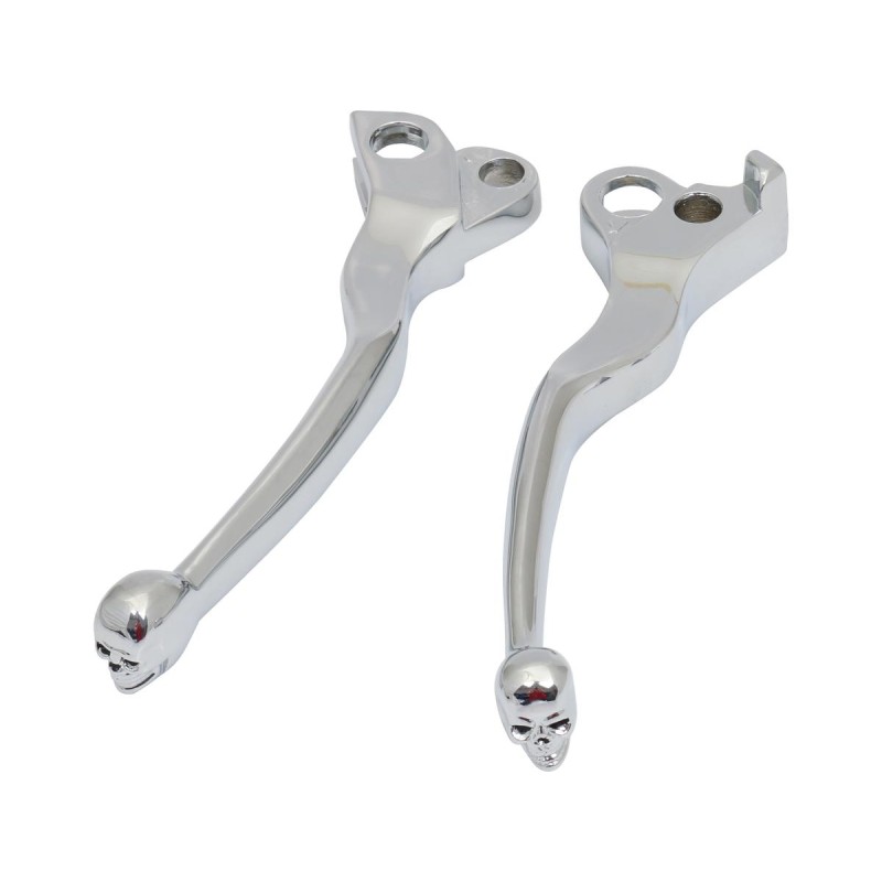 Skull Hand Control Replacement Lever Chrome Cable Clutch