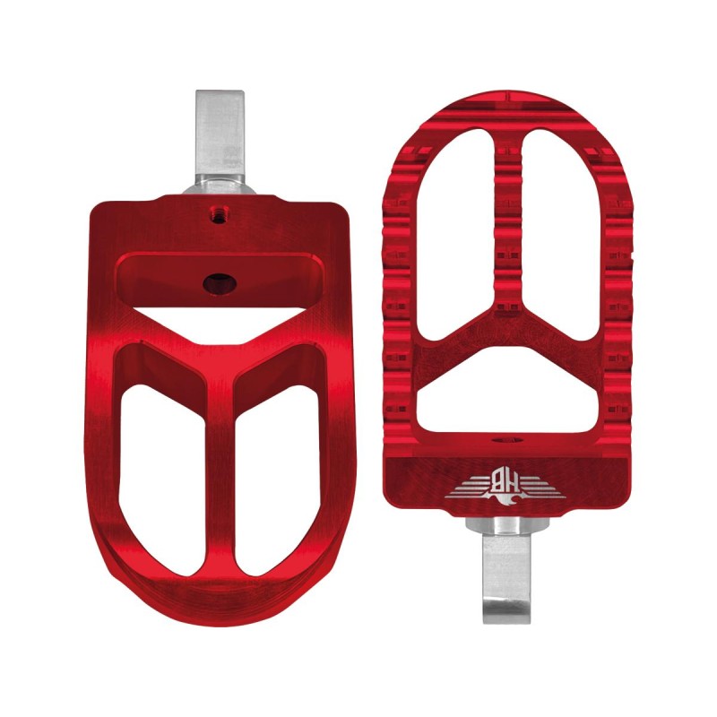 MX V2 Foot Pegs Red Anodized