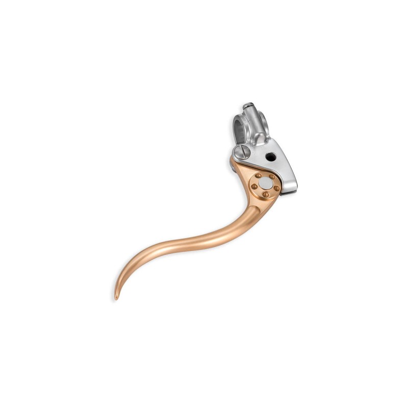 Deluxe Brake Perch Assembly Brass Satin Lever Aluminium Satin Cable operated