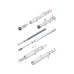 Axle Pinch Cap Big Twin Front Fork Parts OEM 45832-77