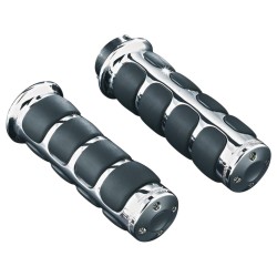 ISO Universal 7/8" Grips Chrome 7/8" Throttle By Wire Throttle Cables