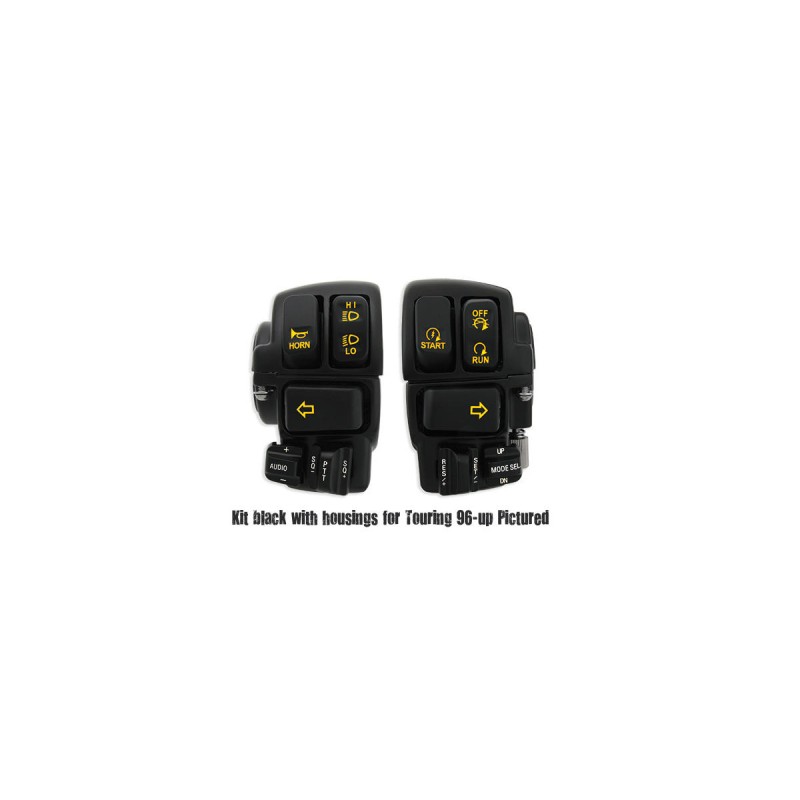 96-up Backlit Hand Control Switch and Housing Kit Chrome