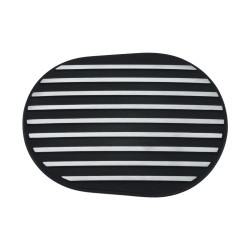 Finned Front Primary Accent Black Satin