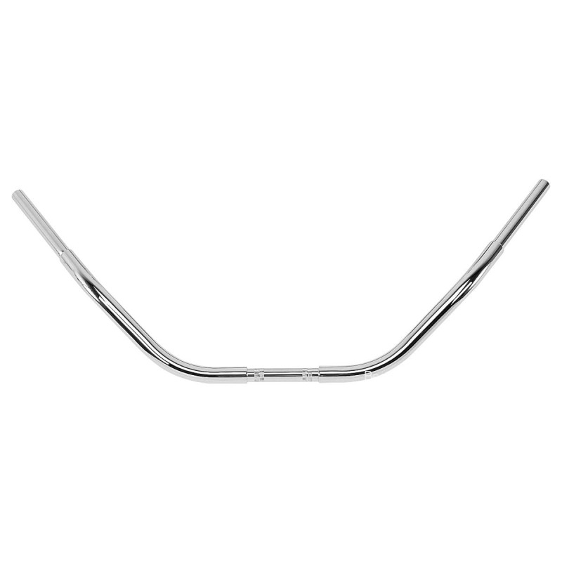 1 1/4" Beach Bar Handlebar Dimpled 3-Hole Chrome 1 1/4" Throttle Cables