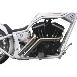 Firestarter Exhaust System , Without Heat Shield, Polished Smooth End Cap, Polished 2,5"