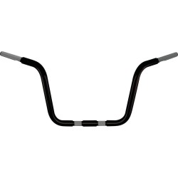 12.5 Chubby Springer Classic Ape Hanger Handlebar Black Powder Coated 1 1/4" Throttle By Wire