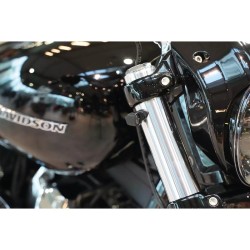 Quick-Stripe Turn Signal Set 41mm Black Powder Coated Tinted LED