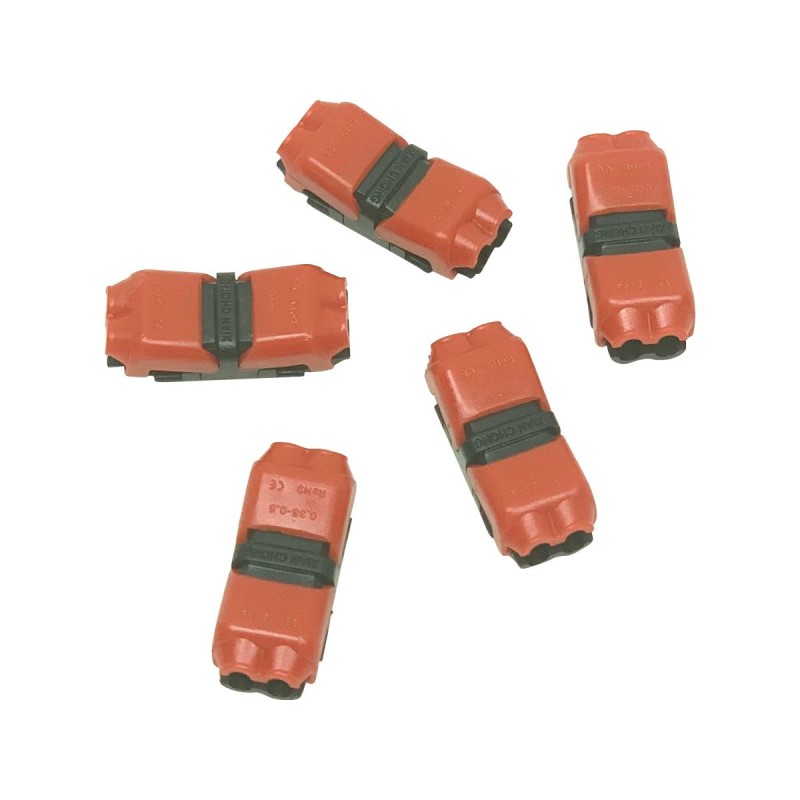 Lighting Splice Connector Straight "H" Style 18-22 Gauge, Two-Wire to Two-Wire