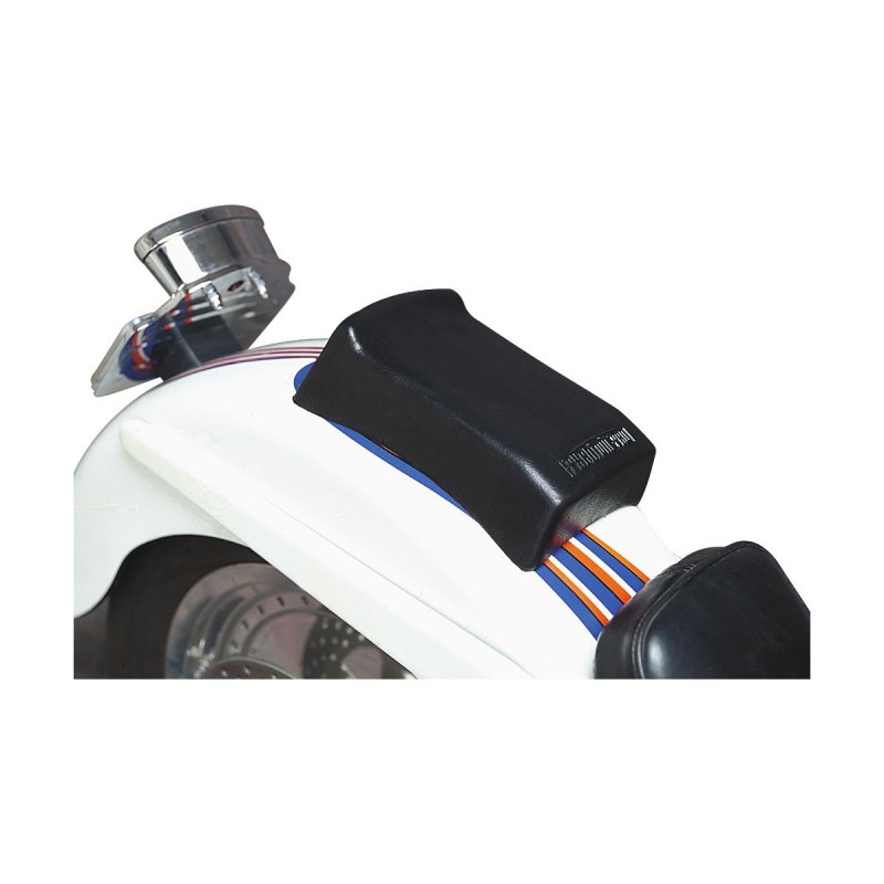 Stinger Smooth Suction Cup Pillion Pad Black Polyurethane