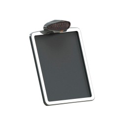 Inside Plate Oval Mini LED Taillight without Mounting Bracket Aluminium Polished Tinted LED