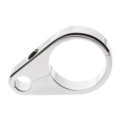 Cable Clamp For clutch cable and 1-3/8" diameter tubing Chrome