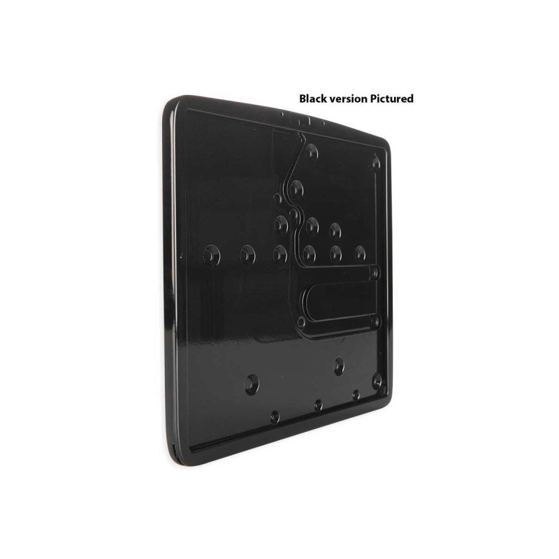 Inside License Plate Base Plate Danish Size 165x240mm Black Satin