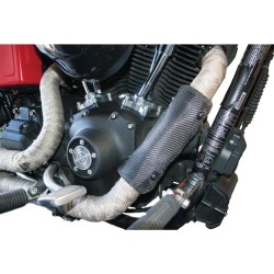 Fiberglass Universal Flexible Heat Shield Black