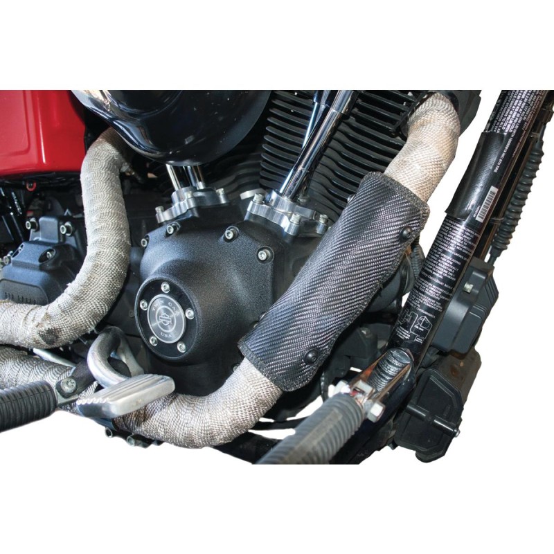 Fiberglass Universal Flexible Heat Shield Black