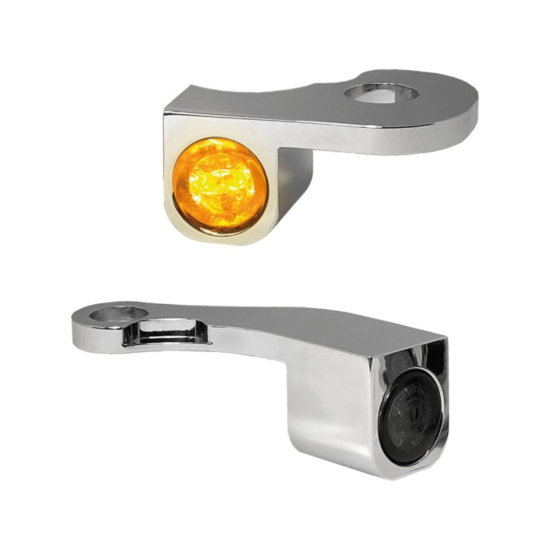 NANO Series LED Turn Signals Chrome Smoke LED
