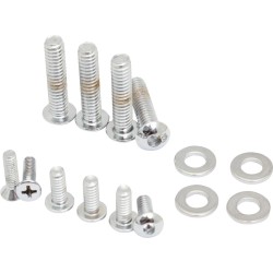 96-up Chrome Hand Control Bolt and Screw Dress-Up Kit Chrome