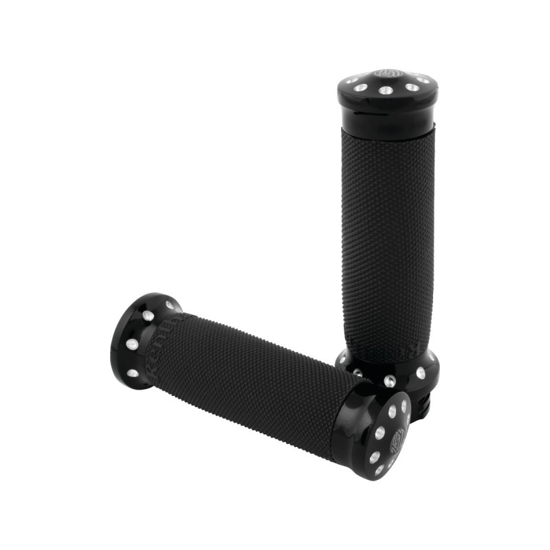 Tracker Grip Set Contrast Cut Anodized 1" Throttle Cables