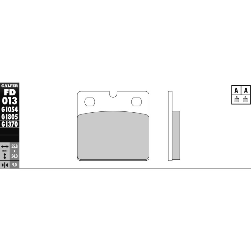 Sintered G1370/G1371 Brake Pad