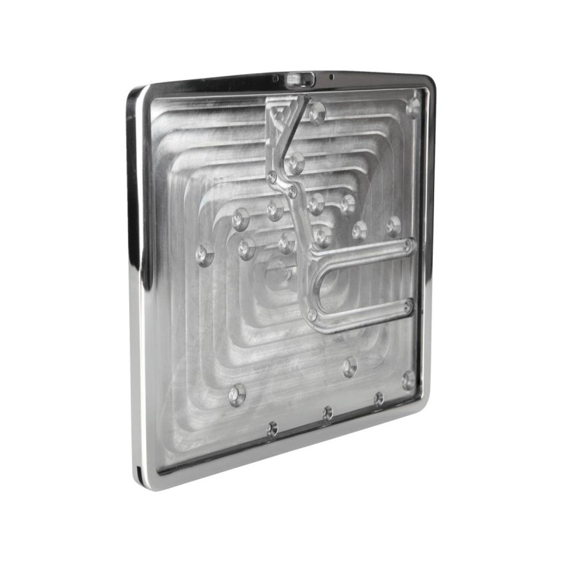 Inside License Plate Base Plate Swedish Size 200x160mm Polished