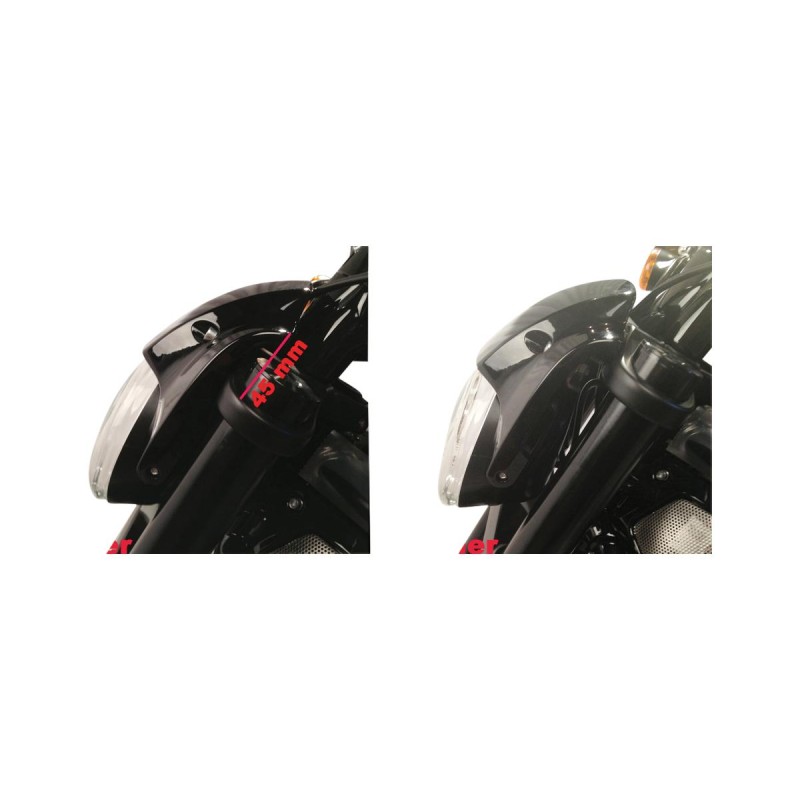 V-Rod Headlight / Front Mask Relocation Kit Black