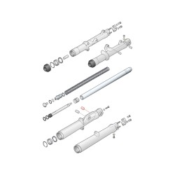 Front and Rear Caliper Mounting Pin Bushing, Small Big Twin Front Fork Parts OEM 45822-74, 45822-75