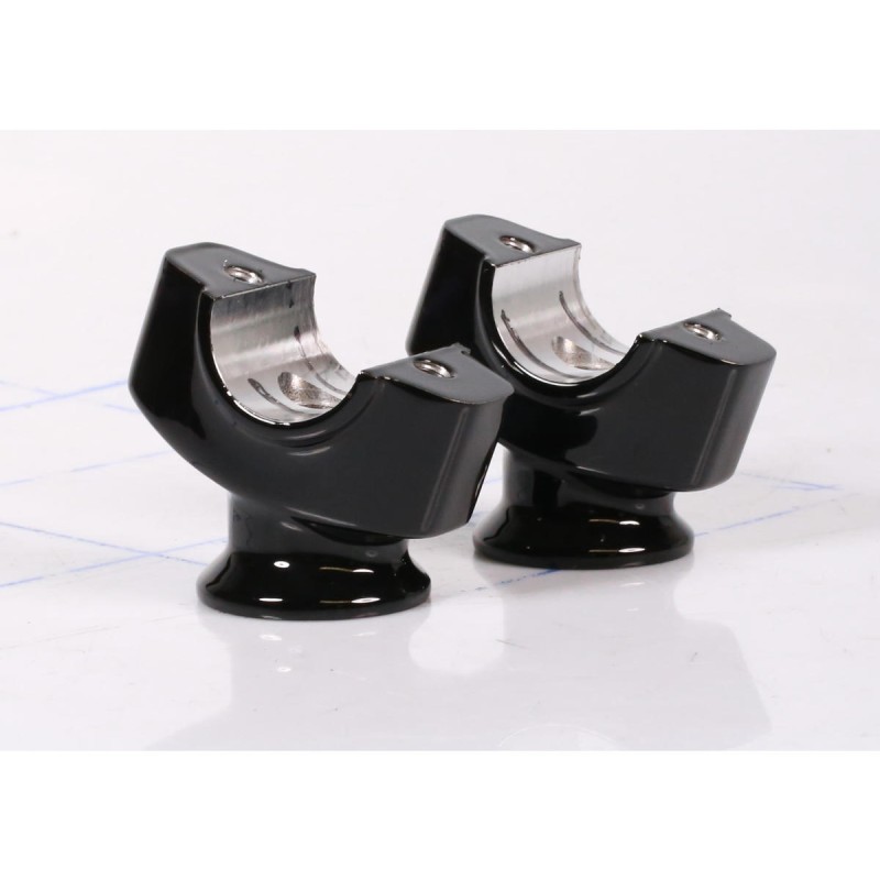 M8 Breakout Flat Angled Risers Height 50,8 mm Gloss Black Powder Coated 1 1/4"