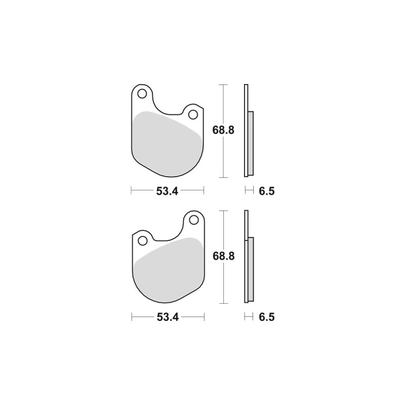 Organic Replacement Brake Pads