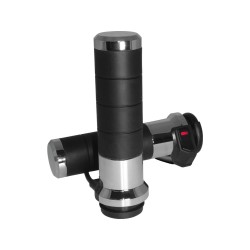 Titan-X Heated Grips Chrome 1" Throttle Cables