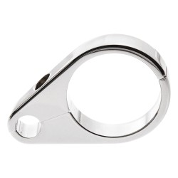 Cable Clamp For clutch cable and 1-1/2" diameter tubing Chrome