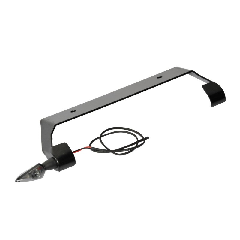 Wide Rear Turn Signal Bracket Black Powder Coated