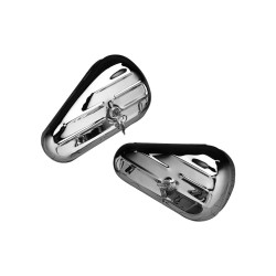 Teardrop OE 40-59 Tool Box With tumbler lock Chrome