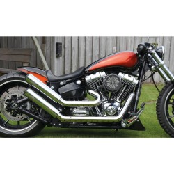 Upswept 2-2 Headers Heatshield chrome hole Chrome