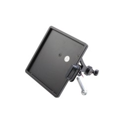 Slide-In Frame Side Mount License Plate Holder Germany 180 x 200 mm Black Powder Coated